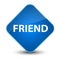 Friend elegant blue diamond button