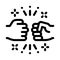 Friend Fist Bump Icon Vector Outline Illustration