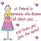 A Friend Little Girl Graphic