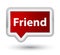 Friend prime red banner button