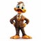 Friendly Anthropomorphic Duck In Suit - Uhd Image