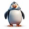 Friendly Anthropomorphic Penguin Character Design For Animation