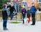 Friendly children skipping on jumping rope