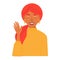 Friendly greetings gesture concept. Cheerful, smiling, cute young red-haired girl, waving, saying hi, hello, good