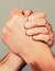 Friendly handshake, friends greeting, teamwork, friendship. Handshake, arms, friendship. Hand, rivalry, vs, challenge,