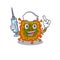 Friendly nurse of duvinacovirus mascot design holding syringe