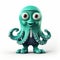 Friendly Octopus In Business Suit: Photobashing Cartoon Character