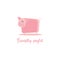 Friendly piglet logo