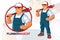 Friendly Plumber Mascot Design for handyman business