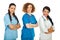 Friendly team of doctors women