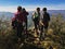 Friends admiring the view from above