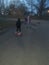 Friends christmas fun hover board