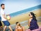 Friends Freedom Summer Beach Vacations Concept