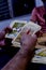 friends sharing tarot cards on a wooden table, guadalajara