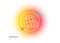 Friends world line icon. Friendship love sign. World brand ambassador. Gradient blur button. Vector