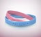 Friendship Day. Two rubbers bracelets for friends