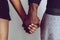 Friendship Symbol: Black People Holding Hands Together