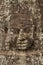 Frieze of Buddha face in Bayon ruins