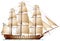 Frigate sailing warship