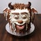 Frightful Folklore: Chocolate Bear Face Birthday Cake