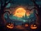 Frightfully charming Halloween-inspired night sky wallpaper
