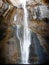A frigid Calf Creek Falls in late autumn, northern Grand Staircase Escalante