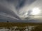 Frigid Cold Winter Grasslands Covered in Snow in Colorado