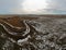 Frigid Cold Winter Grasslands Covered in Snow in Colorado