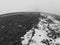 Frigid Cold Winter Grasslands Covered in Snow in Colorado