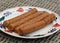 frikandel, a traditional Dutch snack, a sort of minced meat hot dog