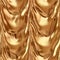 Frilled gold drapery seamless pattern texture background