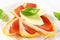 Friselle bread with prosciutto and mozzarella