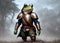 Frog adventurer created with Generative AI