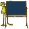 Frog back to school blank
