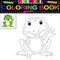 Frog coloring book