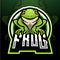 Frog esport logo mascot design