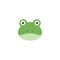 Frog face icon illustration emoji