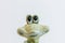 Frog figure. Decorative figure of a frog.