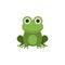 Frog. Flat color icon. Animal vector illustration