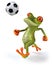 Frog and football