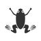 Frog glyph icon