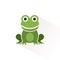 Frog. Isolated color icon. Animal vector illustration