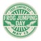 Frog Jumping Day stamp