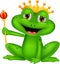 Frog king cartoon