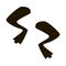 frog legs icon Vector Glyph Illustration