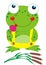 Frog with lollipop