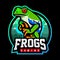 Frog mascot. esport logo design