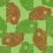 Frog military pattern seamless. Army toad background. Soldier pr