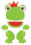 Frog paper puppet