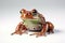 Frog photo realistic illustration - Generative AI.